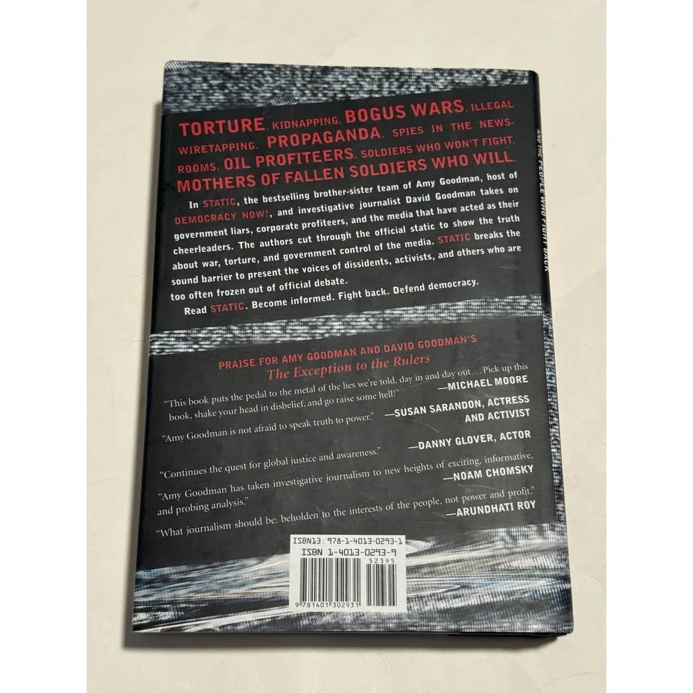 Static Hardcover Book Government Liars,  Amy Goodman & David Goodman